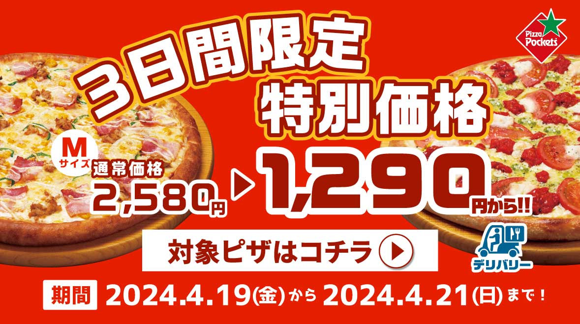 3日間限定特別価格販売!